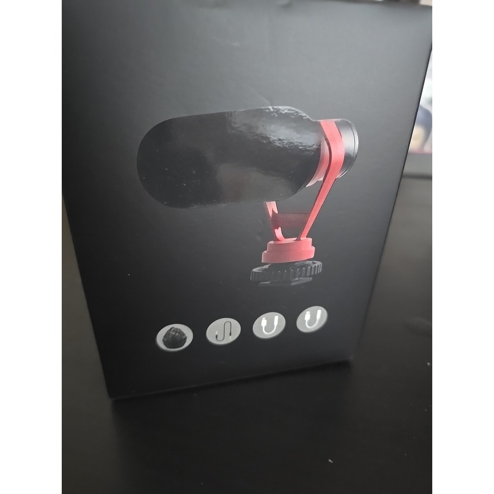 KraftGeek Video Microphone  Black Brand New Compatible With Smart Phones Laptops